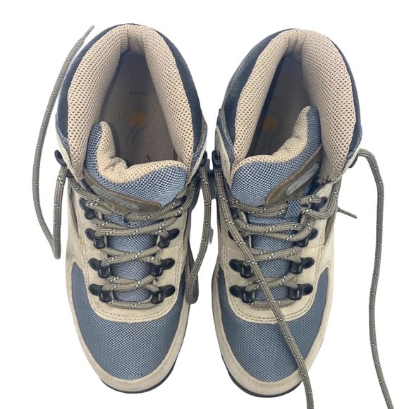 HiTec V-Lite 8.0 Women Shoes Hiking Gray Blue Laces - Picture 5 of 7